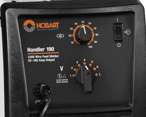 Hobart Handler 190 Wire Feed Welder Part#500554 Closeup